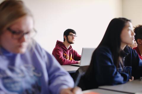 students in class